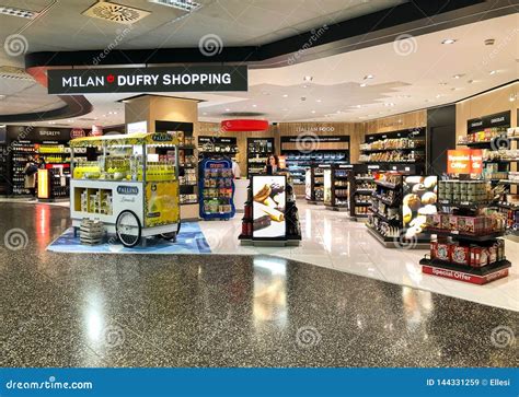 milan airport shops